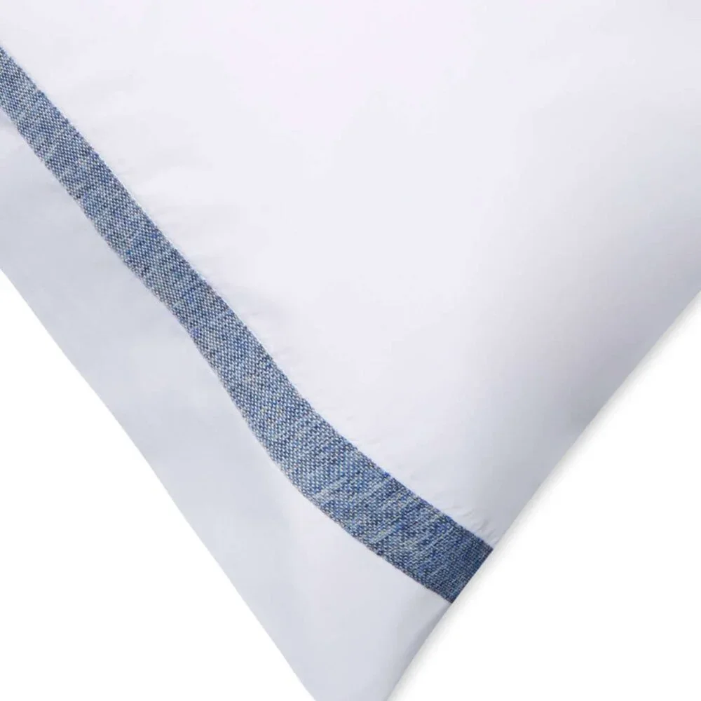 Maurizio Italy Tennis Speckle Queen Sheet Set Denim Blue